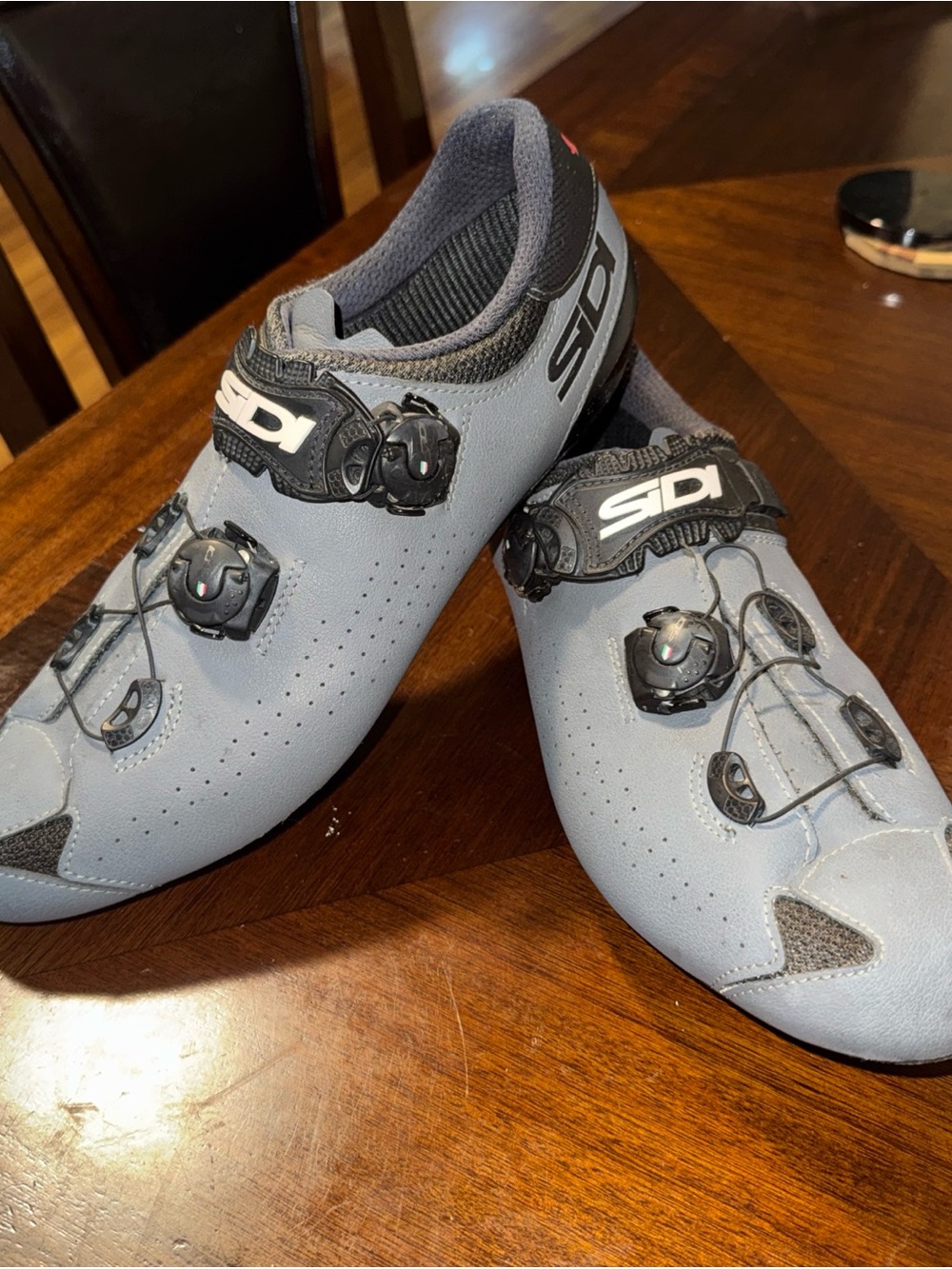 Sidi Men's Genius 10 MEGA (EE) Road Shoes Black/Grey EU 45 / US 11